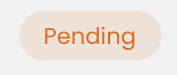 The Pending status label