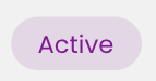 The Active status label